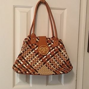 Vintage Original Sharif woven leather purse